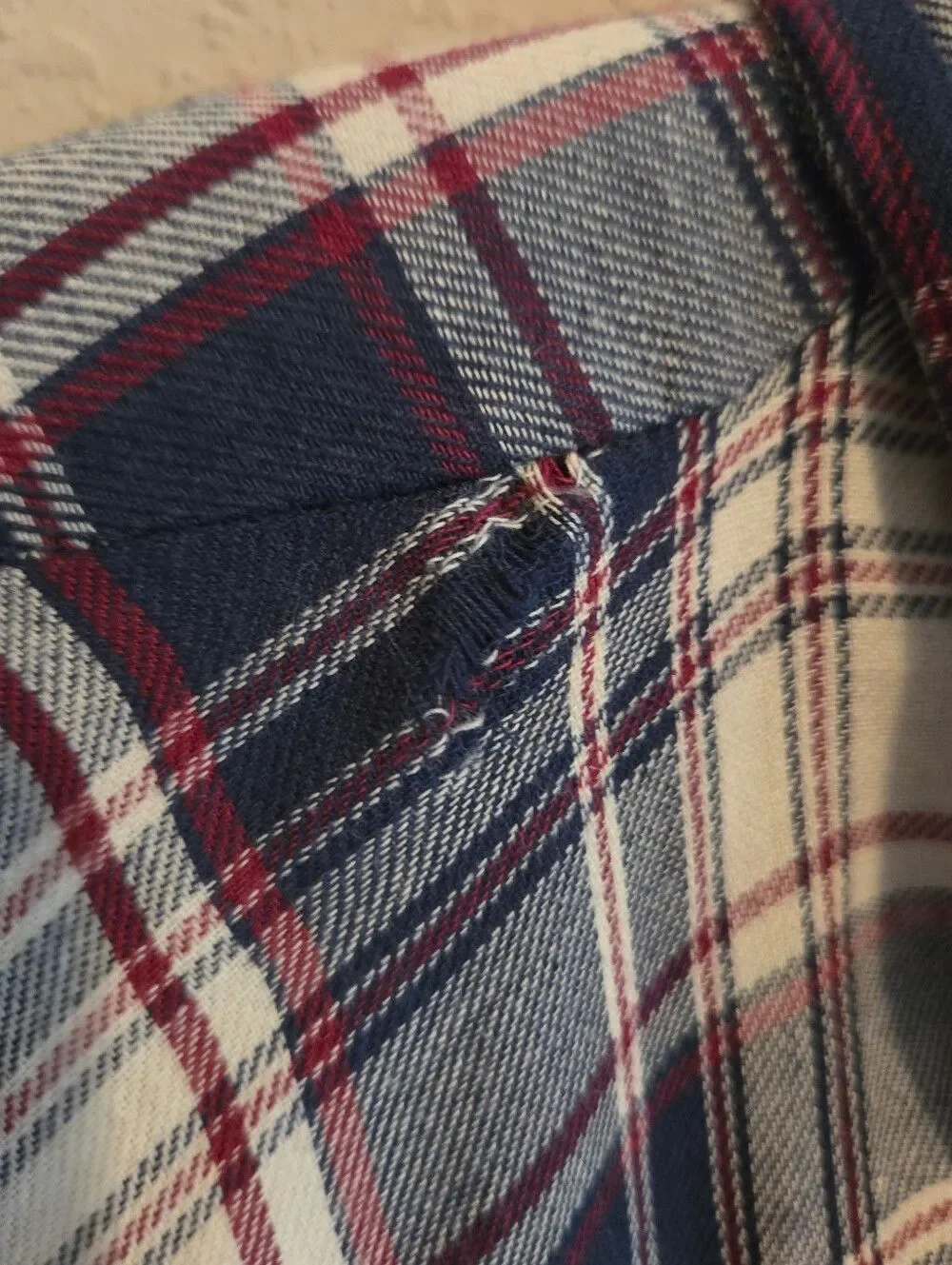 Billabong Navy Plaid Liv It Up Cardigan Flyaway Fringe Front Top - Picture 16 of 16
